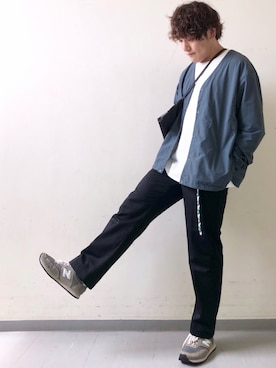 「BURLAP OUTFITTER（バーラップアウトフィッター）のアイテム（ブルゾン）」を使った、さとすけさん（メンズ・163cm）の夏コーディネート