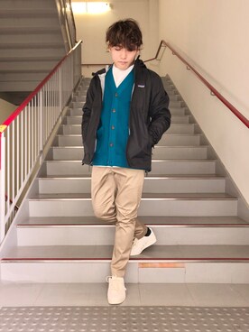 「Dickies（ディッキーズ）のアイテム（その他）」を使った、さとすけさん（メンズ・164cm）の冬コーディネート