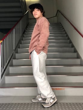 「WOOLRICH（ウールリッチ）のアイテム」を使った、さとすけさん（メンズ・163cm）の冬コーディネート
