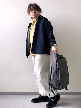 「patagonia」｜「アイテム（その他シューズ）」を使った、さとすけさん（メンズ・163cm）の秋コーディネート