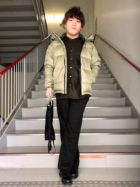 「GEAR3（ギアスリー）のアイテム」を使った、さとすけさん（メンズ・163cm）の冬コーディネート