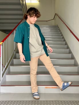 「URBAN RESEARCH（アーバンリサーチ）のアイテム（アクセサリー）」を使った、さとすけさん（メンズ・164cm）の夏コーディネート