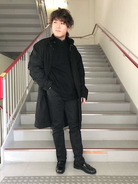 「URBAN RESEARCH DOORS」｜「アイテム（モッズコート）」を使った、さとすけさん（メンズ・163cm）の冬コーディネート