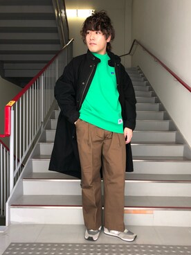 「URBAN RESEARCH DOORS」｜「アイテム（モッズコート）」を使った、さとすけさん（メンズ・164cm）の冬コーディネート
