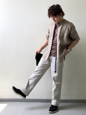「スイッチコーデ」｜さとすけさん（メンズ・163cm）の夏コーディネート