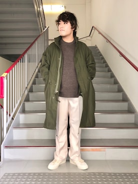 「URBAN RESEARCH DOORS」｜「アイテム（モッズコート）」を使った、さとすけさん（メンズ・164cm）の冬コーディネート