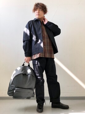 「WILD THINGS（ワイルドシングス）のアイテム（バッグ）」を使った、さとすけさん（メンズ・163cm）の秋コーディネート