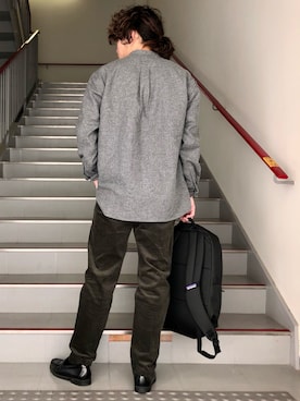 「BASS（バス）のアイテム」を使った、さとすけさん（メンズ・163cm）の冬コーディネート