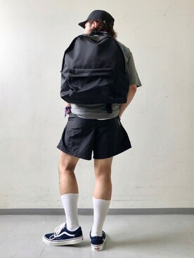 「WILD THINGS（ワイルドシングス）のアイテム（バッグ）」を使った、さとすけさん（メンズ・163cm）の夏コーディネート