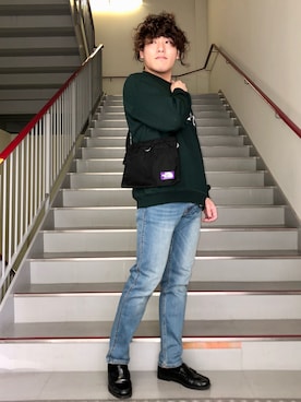 「BASS（バス）のアイテム」を使った、さとすけさん（メンズ・163cm）の冬コーディネート