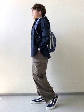 「VANS（バンズ）のアイテム（その他）」を使った、さとすけさん（メンズ・163cm）の夏コーディネート