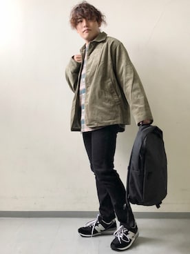 「patagonia」｜「アイテム（カバーオール）」を使った、さとすけさん（メンズ・163cm）の秋コーディネート