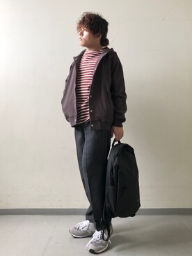 「PENDLETON（ペンドルトン）のアイテム（パンツ）」を使った、さとすけさん（メンズ・163cm）の秋コーディネート