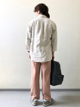 さとすけさんの「『別注』Goodwear×DOORS 6分袖ポケットTシャツ」を使ったコーディネート