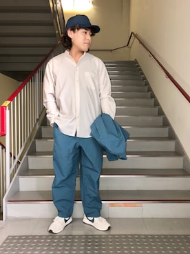 「BURLAP OUTFITTER」｜「アイテム（ノーカラージャケット）」を使った、さとすけさん（メンズ・164cm）の春コーディネート