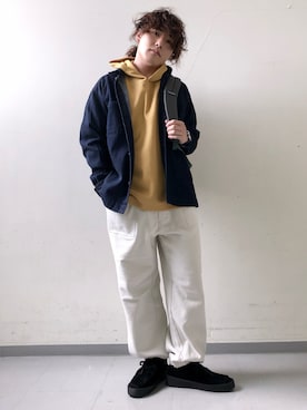 「patagonia」｜「アイテム（その他シューズ）」を使った、さとすけさん（メンズ・163cm）の秋コーディネート