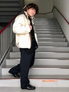 さとすけさん（メンズ・163cm）の冬コーディネート