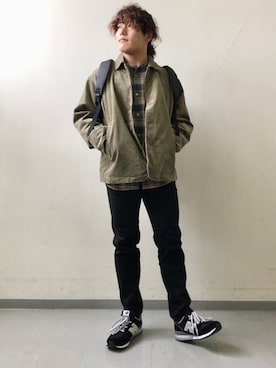 「patagonia」｜「アイテム（カバーオール）」を使った、さとすけさん（メンズ・163cm）の秋コーディネート