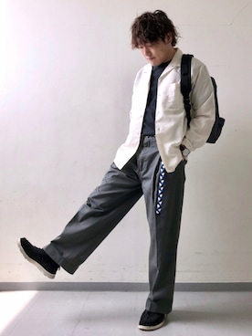 「WILD THINGS（ワイルドシングス）のアイテム（バッグ）」を使った、さとすけさん（メンズ・163cm）の夏コーディネート