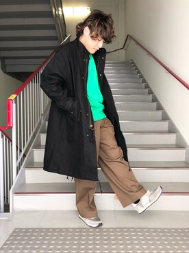 「URBAN RESEARCH DOORS」｜「アイテム（モッズコート）」を使った、さとすけさん（メンズ・164cm）の冬コーディネート