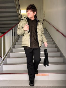 「GEAR3（ギアスリー）のアイテム」を使った、さとすけさん（メンズ・163cm）の冬コーディネート