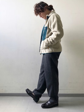「PENDLETON（ペンドルトン）のアイテム（その他パンツ）」を使った、さとすけさん（メンズ・163cm）の秋コーディネート