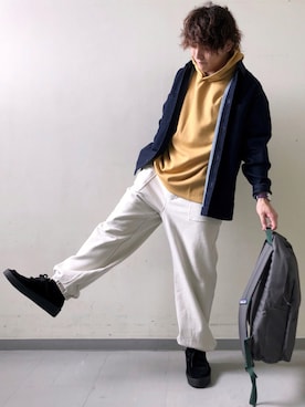 「patagonia」｜「アイテム（その他シューズ）」を使った、さとすけさん（メンズ・163cm）の秋コーディネート