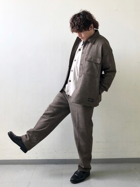 「PENDLETON（ペンドルトン）のアイテム（その他アウター）」を使った、さとすけさん（メンズ・163cm）の秋コーディネート