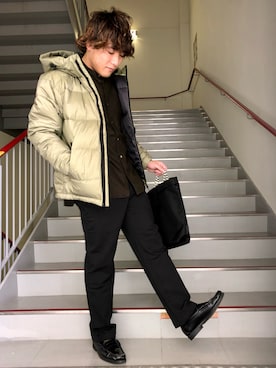 「GEAR3（ギアスリー）のアイテム」を使った、さとすけさん（メンズ・163cm）の冬コーディネート