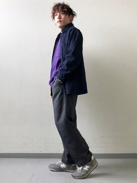 「PENDLETON（ペンドルトン）のアイテム（その他パンツ）」を使った、さとすけさん（メンズ・163cm）の秋コーディネート