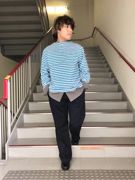 「BASS（バス）のアイテム」を使った、さとすけさん（メンズ・164cm）の冬コーディネート