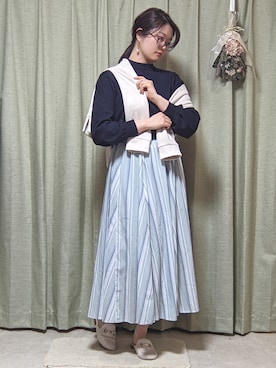 「Te chichi TERRASSE」｜「アイテム（パーカー）」を使った、yamさん（レディース・165cm）の春コーディネート
