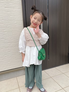 「アイテム（バッグ）」を使った、*hina*さん（キッズ・120cm）の夏コーディネート