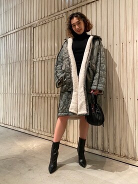 「DIESEL（ディーゼル）のアイテム（その他アウター）」を使った、うまる🌈さん（レディース・166cm）の秋コーディネート