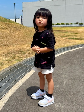 「アイテム（パンツ）」を使った、sakuto/itoさん（キッズ・90cm）の秋コーディネート