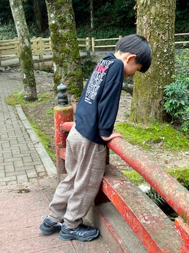 「PAIRMANON STREET（ペアマノンストリート）のアイテム」を使った、sakuto/itoさん（キッズ・120cm）の春コーディネート