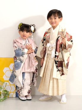 「アイテム（水着/着物・浴衣）」を使った、sakuto/itoさん（キッズ・90cm）の秋コーディネート