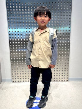 「PAIRMANON STREET（ペアマノンストリート）のアイテム」を使った、sakuto/itoさん（キッズ・120cm）の春コーディネート