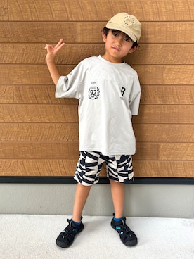 「pairmanon（ペアマノン）のアイテム」を使った、tototo.さん（キッズ・122cm）の夏コーディネート
