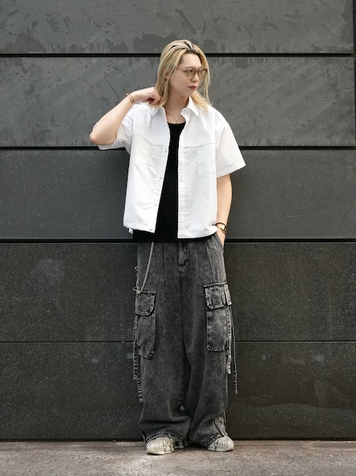 Denim parachute pants/デニムパラシュートパンツ