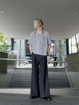 「CASPER JOHN（キャスパージョン）のアイテム」を使った、SEIさん（メンズ・183cm）の夏コーディネート