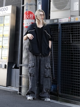 「CASPER JOHN（キャスパージョン）のアイテム（その他アウター）」を使った、SEIさん（メンズ・183cm）の夏コーディネート