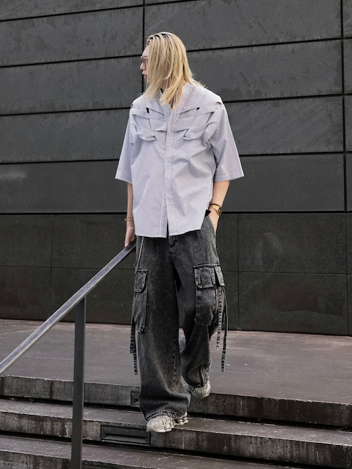 Bandage fisherman shirts/バンデージフィッシャーマンシャツ