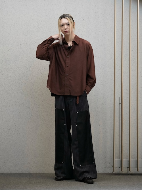 Double knee flare slacks / ダブルニーフレアスラックス