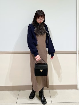 おかじ(ま)さん(レディース・160cm)の冬コーディネート