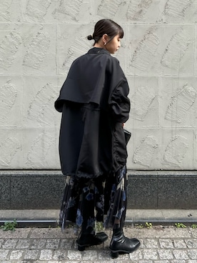 「春服デビュー宣言」｜「アイテム（ブルゾン）」を使った、おかじ(ま)さん（レディース・160cm）の春コーディネート