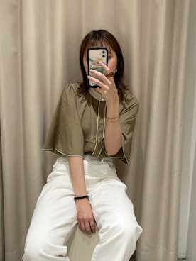 「OLコーデ」｜「アイテム（パンツ）」を使った、おかじ(ま)さん（レディース・160cm）の夏コーディネート