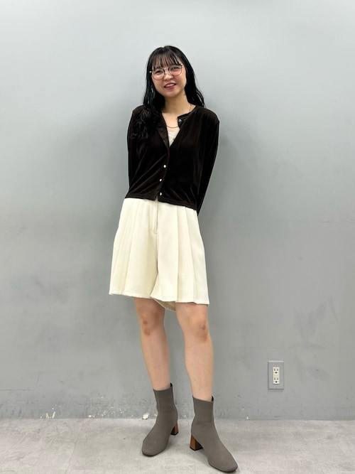 セール】【canami】プリーツショートパンツ（その他パンツ）｜natural