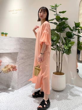 「ごきげんウィーク」｜「アイテム（ワンピース/ドレス）」を使った、おかじ(ま)さん（レディース・160cm）の春コーディネート