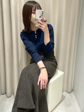 「natural couture（ナチュラルクチュール）のアイテム」を使った、おかじ(ま)さん（レディース・160cm）の冬コーディネート